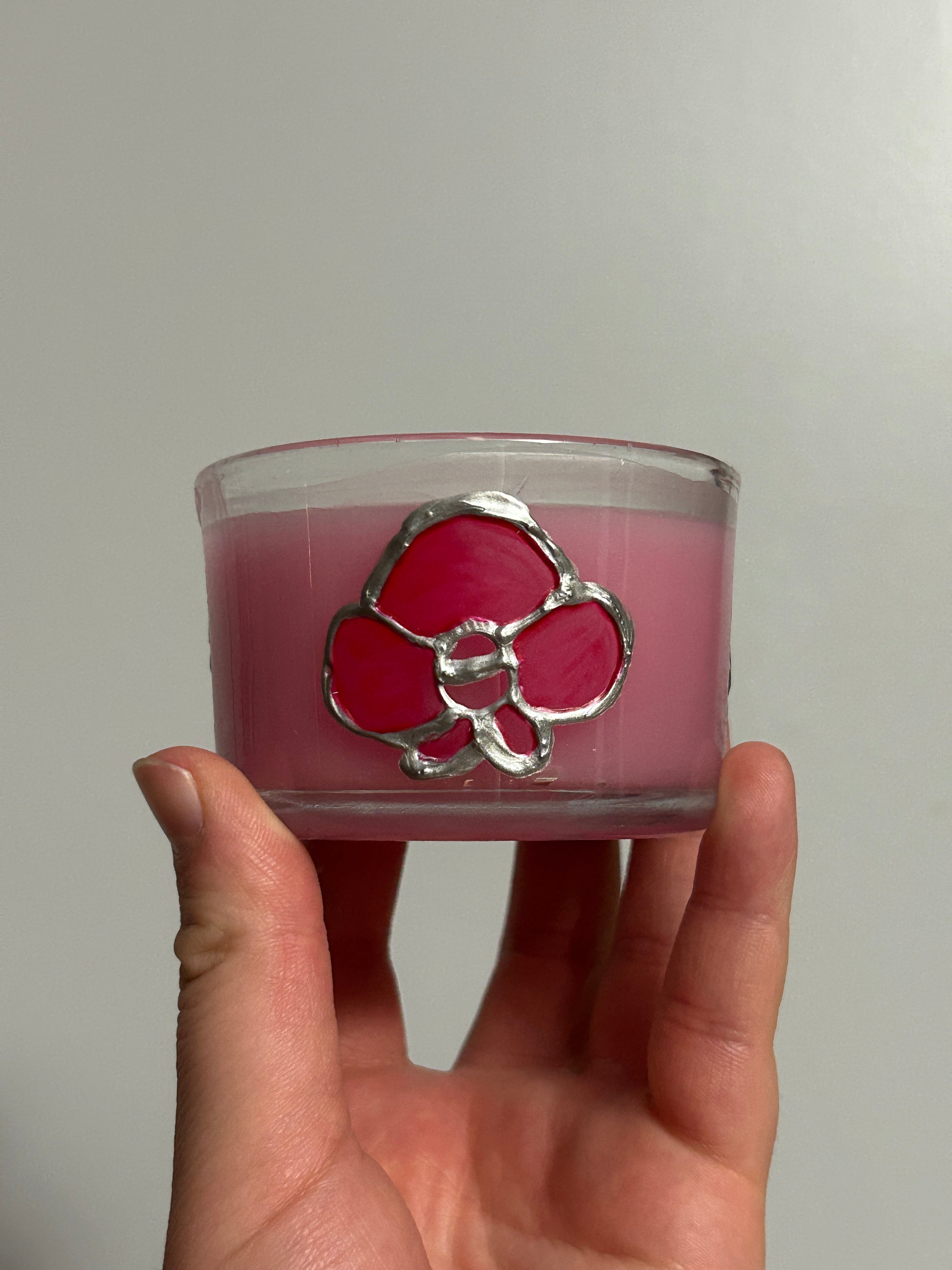 Floral candle